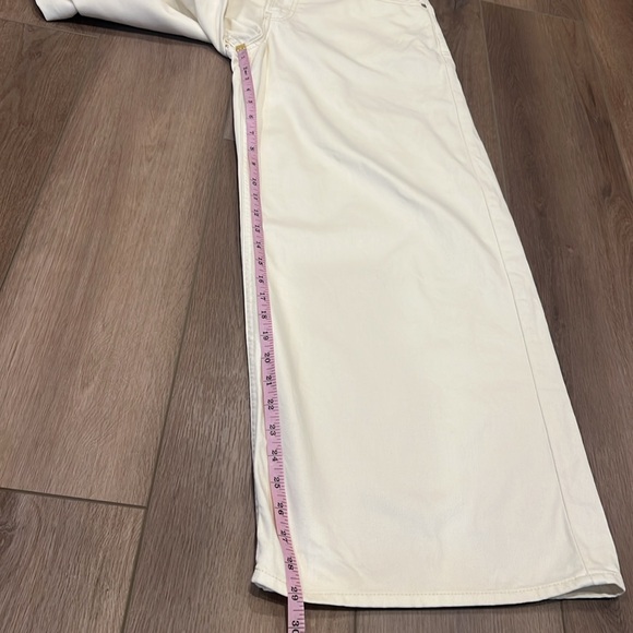 NWT Gap Wide-Leg Baggy Mid-Rise Cream Pants Size 8 Petite Relaxed Fit - Picture 5 of 16